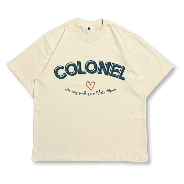ÁO THUN UNISEX LOCAL BRAND COLONEL TS02 – Form Rộng Oversize, Cotton Dày, In Chữ