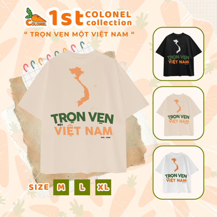 ÁO THUN UNISEX LOCAL BRAND COLONEL VN08 – Form Rộng Oversize, Cotton Dày, In Chữ