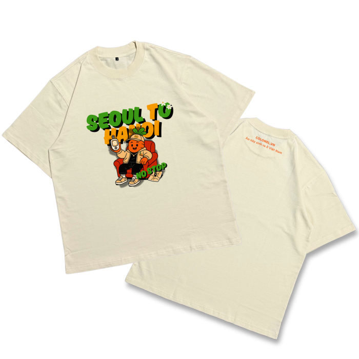ÁO THUN UNISEX LOCAL BRAND COLONEL LHN07 – Form Rộng Oversize, Cotton Dày, In Chữ