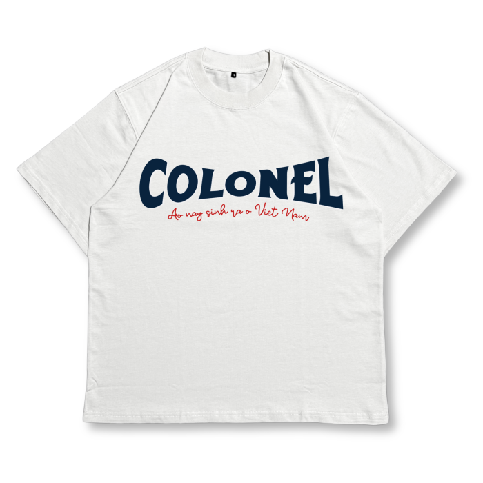 ÁO THUN UNISEX LOCAL BRAND COLONEL TS04 – Form Rộng Oversize, Cotton Dày, In Chữ