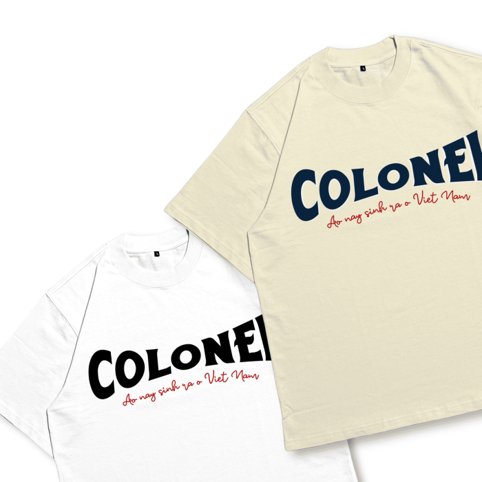 ÁO THUN UNISEX LOCAL BRAND COLONEL TS04 – Form Rộng Oversize, Cotton Dày, In Chữ
