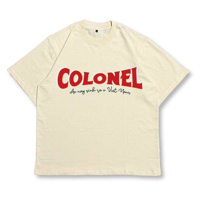 ÁO THUN UNISEX LOCAL BRAND COLONEL TS05 – Form Rộng Oversize, Cotton Dày, In Chữ