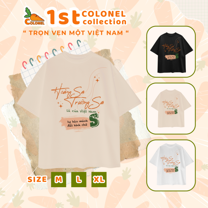 ÁO THUN UNISEX LOCAL BRAND COLONEL VN11 – Form Rộng Oversize, Cotton Dày, In Chữ