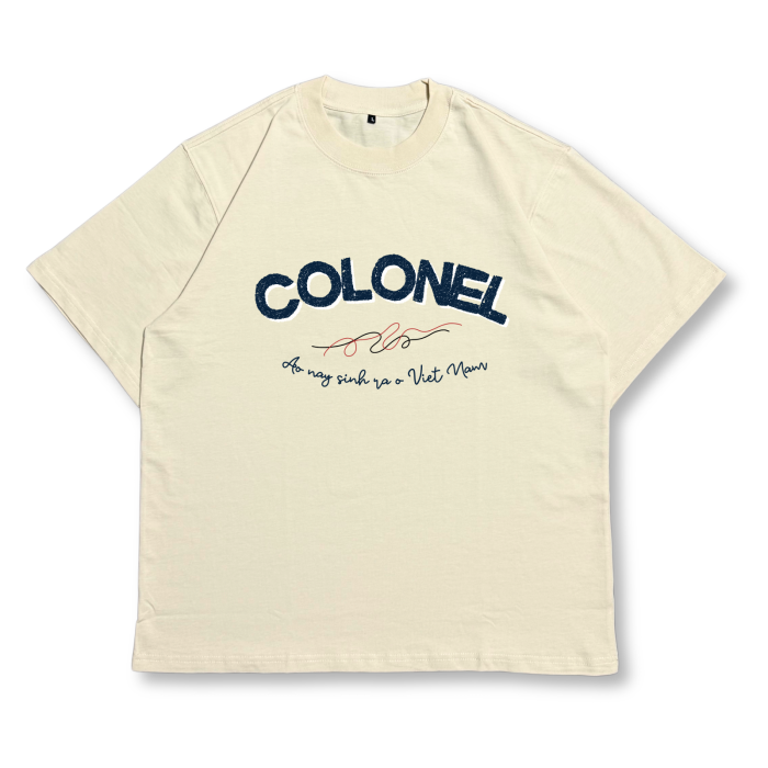 ÁO THUN UNISEX LOCAL BRAND COLONEL TS01 – Form Rộng Oversize, Cotton Dày, In Chữ