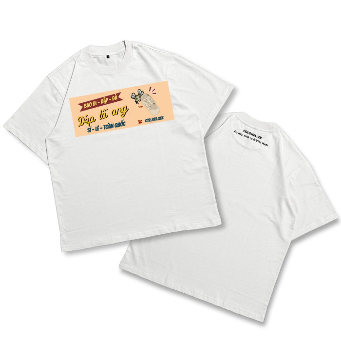 ÁO THUN UNISEX LOCAL BRAND COLONEL N9001 – Form Rộng Oversize, Cotton Dày, In Chữ