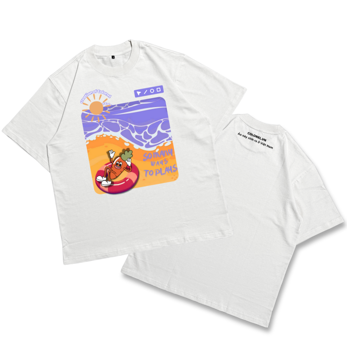 ÁO THUN UNISEX LOCAL BRAND COLONEL DL12 – Form Rộng Oversize, Cotton Dày, In Chữ