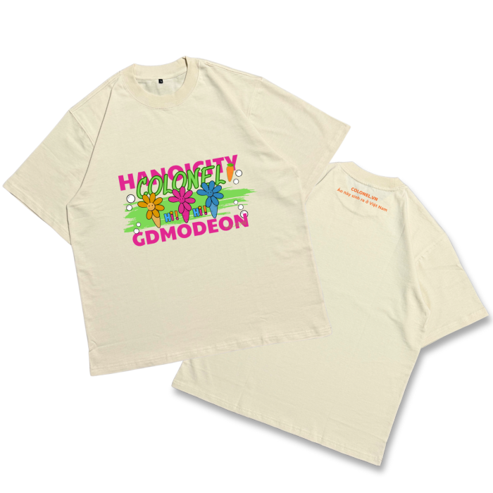 ÁO THUN UNISEX LOCAL BRAND COLONEL LHN01 – Form Rộng Oversize, Cotton Dày, In Chữ