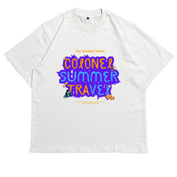 ÁO THUN UNISEX LOCAL BRAND COLONEL DL03 – Form Rộng Oversize, Cotton Dày, In Chữ