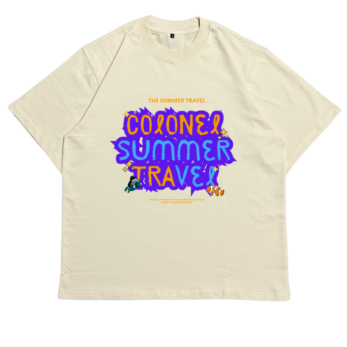 ÁO THUN UNISEX LOCAL BRAND COLONEL DL03 – Form Rộng Oversize, Cotton Dày, In Chữ