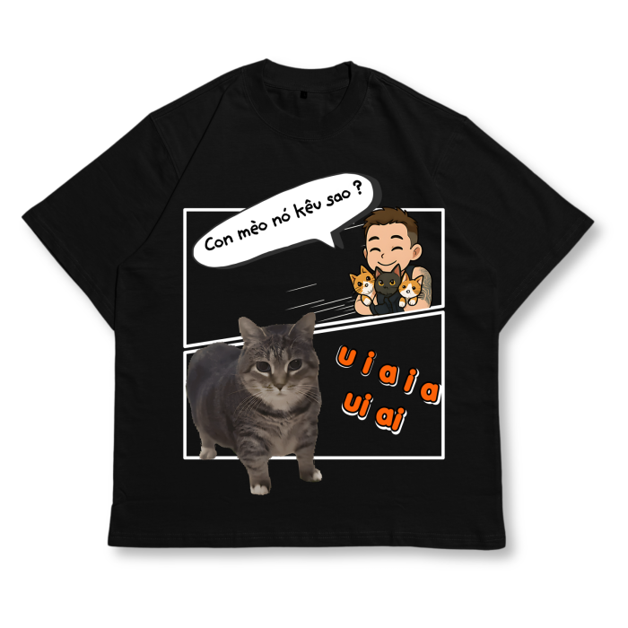 ÁO THUN UNISEX LOCAL BRAND COLONEL CAT01 – Form Rộng Oversize, Cotton Dày, In Chữ