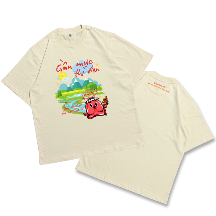 ÁO THUN UNISEX LOCAL BRAND COLONEL DL04 – Form Rộng Oversize, Cotton Dày, In Chữ