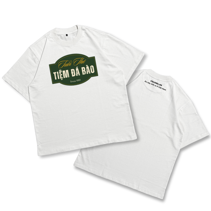 ÁO THUN UNISEX LOCAL BRAND COLONEL N9012 – Form Rộng Oversize, Cotton Dày, In Chữ