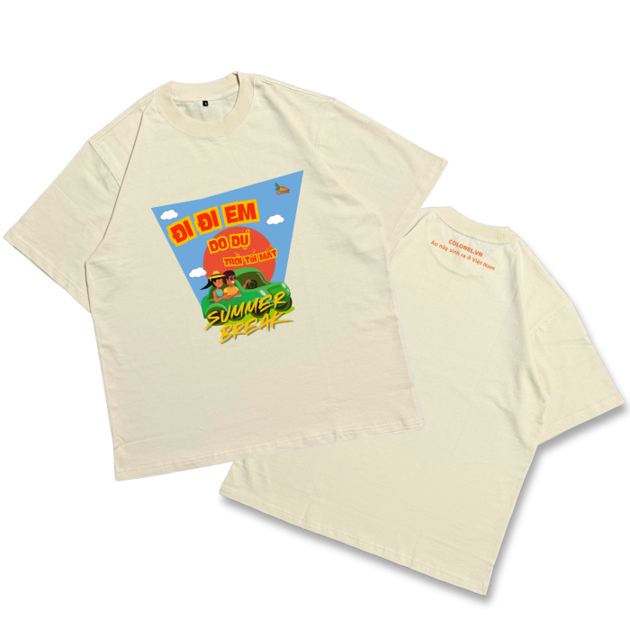 ÁO THUN UNISEX LOCAL BRAND COLONEL DL08 – Form Rộng Oversize, Cotton Dày, In Chữ