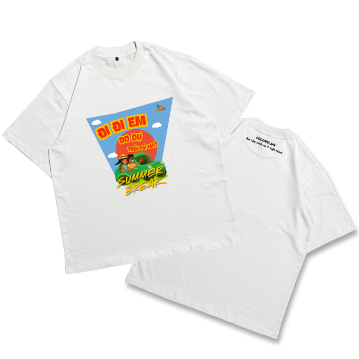 ÁO THUN UNISEX LOCAL BRAND COLONEL DL08 – Form Rộng Oversize, Cotton Dày, In Chữ