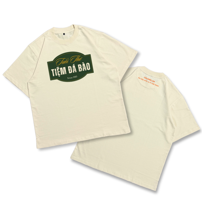 ÁO THUN UNISEX LOCAL BRAND COLONEL N9012 – Form Rộng Oversize, Cotton Dày, In Chữ